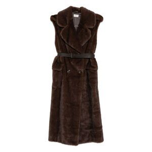 Parosh Women Faux Fur Long Vest